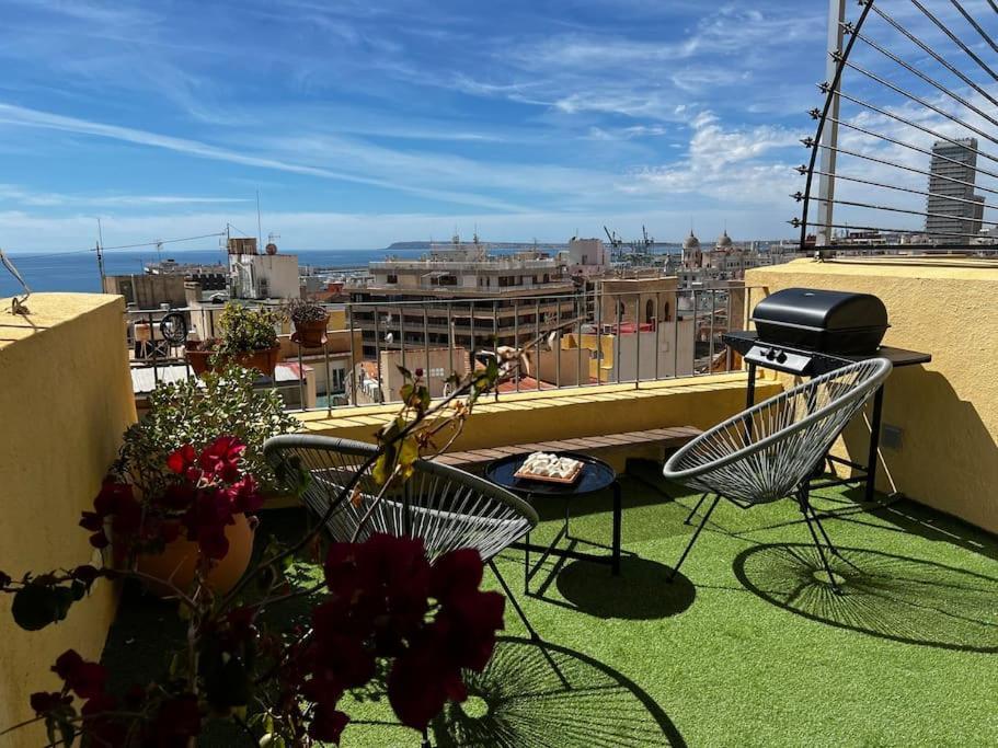 Private Sun Terrace Amazing View Alicante Exterior foto